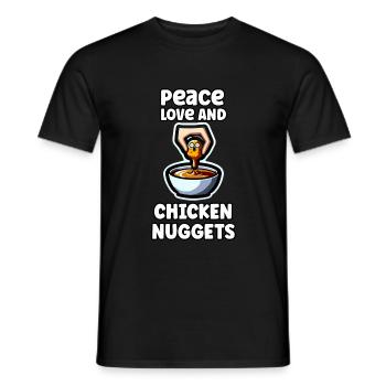 Chicken Nuggets Quote Chicken Quote - Men's T-Shirt - black - Front - AI Model Male 178 light (178cm)