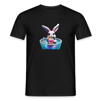 Bunny Magarita - Männer T-Shirt - Schwarz - Vorne - AI Model Male 178 light (178cm)