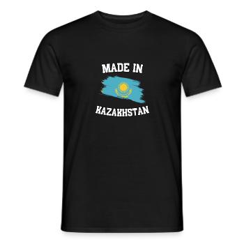 Made in Kasazkhstan - Männer T-Shirt - Schwarz - Vorne - AI Model Male 178 light (178cm)