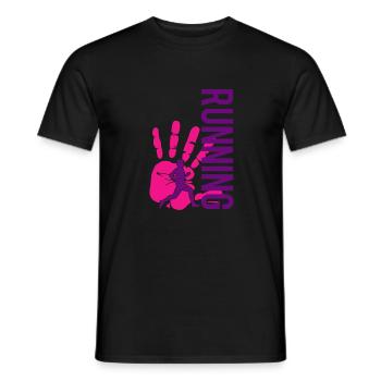 Triathlon Running - Mænd T-shirt - sort - Foran - AI Model Male 178 light (178cm)