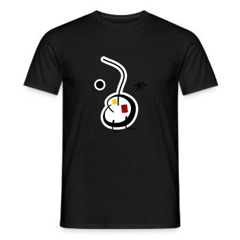 Résumé - T-shirt homme - noir - Devant - AI Model Male 178 light (178cm)