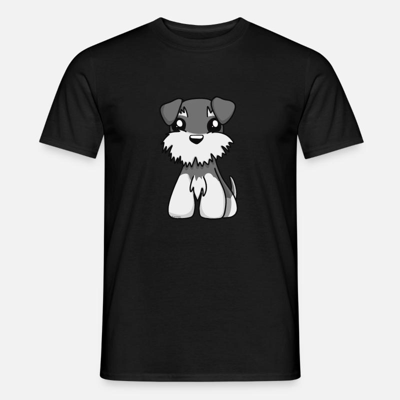 Schnauzer 1 - Männer T-Shirt - Schwarz