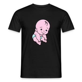 Baby - Men's T-Shirt - black - Front - AI Model Male 178 light (178cm)