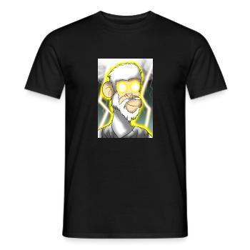 LuxeApe Zeus - T-shirt homme - noir - Devant - AI Model Male 178 light (178cm)