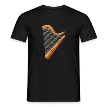 Conception de harpe pour harpistes et harpistes - T-shirt homme - noir - Devant - AI Model Male 178 light (178cm)