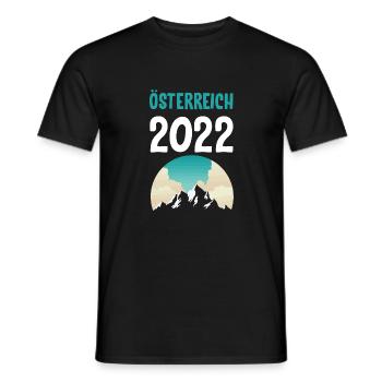 Austria 2022 - Men's T-Shirt - black - Front - AI Model Male 178 light (178cm)