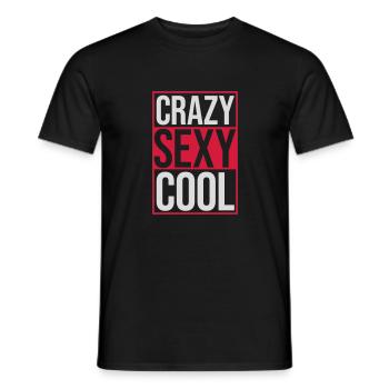 design cool sexy fou - T-shirt homme - noir - Devant - AI Model Male 178 light (178cm)