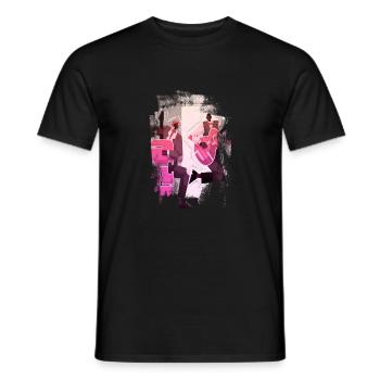 Musik Retro Heavy Metal Hard Rock Punk Vinyl Pop - Männer T-Shirt - Schwarz - Vorne - AI Model Male 178 light (178cm)