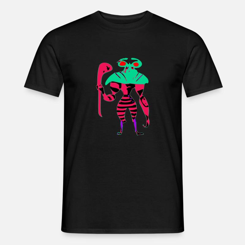 Exo der nette Alien - Männer T-Shirt - Schwarz