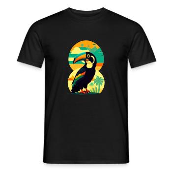 Toucan - T-shirt homme - noir - Devant - AI Model Male 178 light (178cm)