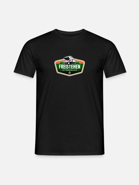 Freistehen ist Ehrensache - Männer T-Shirt - Schwarz