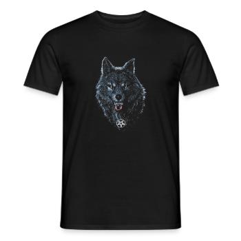 WOLF - Männer T-Shirt - Schwarz - Vorne - AI Model Male 178 light (178cm)