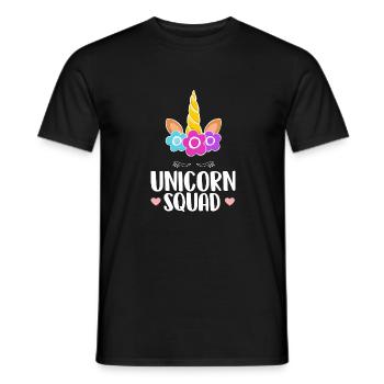 Unicorn Squad - Magische Fantasy-Kreatur Legendär - Männer T-Shirt - Schwarz - Vorne - AI Model Male 178 light (178cm)