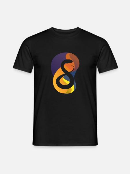 Schlangen Schlange - Männer T-Shirt - Schwarz