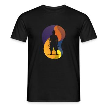 Samurai Ninja Japan - Men's T-Shirt - black - Front - AI Model Male 178 light (178cm)