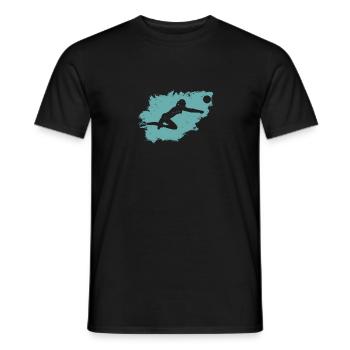 Volleyball Beach Grunge Vintage - Men's T-Shirt - black - Front - AI Model Male 178 light (178cm)
