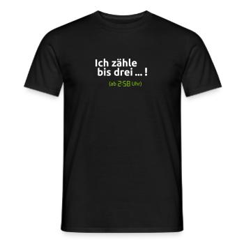 Ich zaehle bis Drei - Männer T-Shirt - Schwarz - Vorne - AI Model Male 178 light (178cm)
