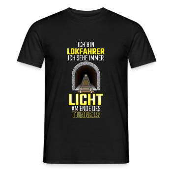 Lokführer, Eisenbahn, Zug Geschenk - Männer T-Shirt - Schwarz - Vorne - AI Model Male 178 light (178cm)