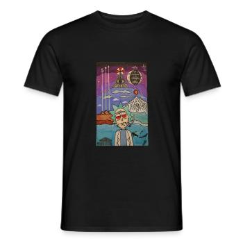 A trip off the ol' Rick - Men's T-Shirt - black - Front - AI Model Male 178 light (178cm)