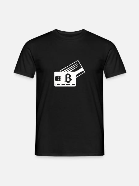 Bitcoin Card - Men's T-Shirt - black
