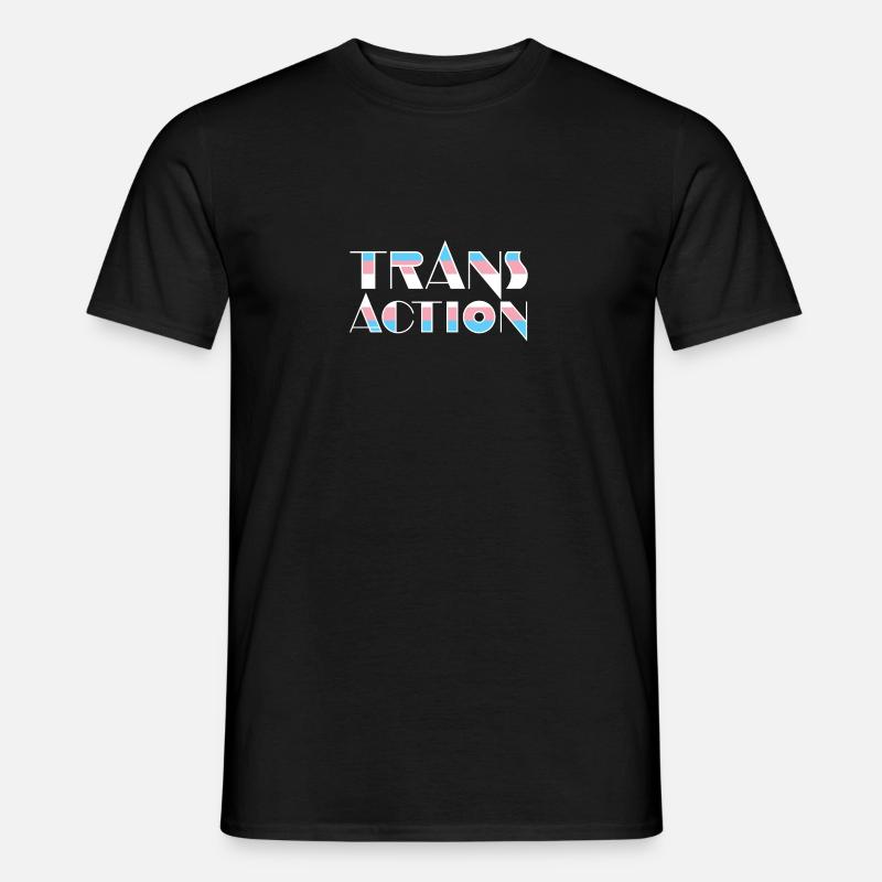 TransAction - Männer T-Shirt - Schwarz