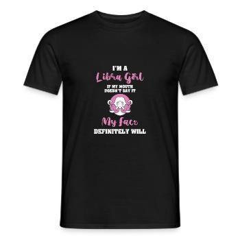Sternzeichen Waage - Männer T-Shirt - Schwarz - Vorne - AI Model Male 178 light (178cm)