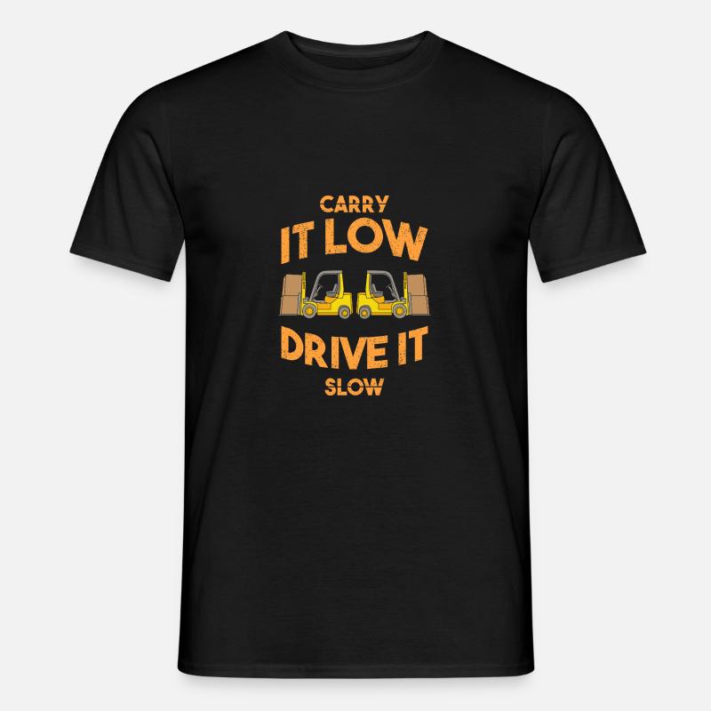 Gabelstaplerfahrer - Männer T-Shirt - Schwarz