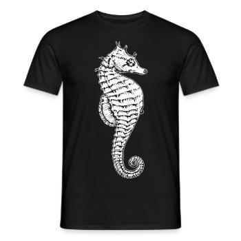 Seahorse marin seahorse mer cadeau - T-shirt homme - noir - Devant - AI Model Male 178 light (178cm)