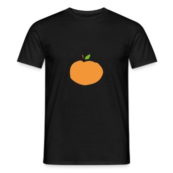 Orange - Männer T-Shirt - Schwarz - Vorne - AI Model Male 178 light (178cm)
