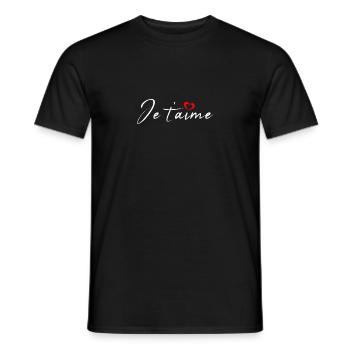 Ich liebe dich - Männer T-Shirt - Schwarz - Vorne - AI Model Male 178 light (178cm)