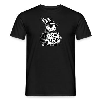 Trop branché pour hop - T-shirt homme - noir - Devant - AI Model Male 178 light (178cm)