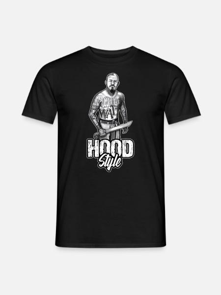 Latino Gangster Street Hood Style - Männer T-Shirt - Schwarz