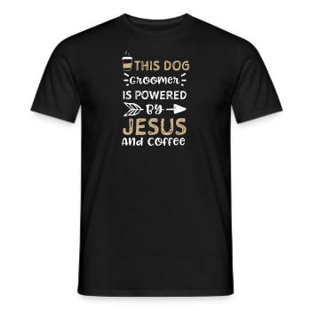 Ce toiletteur pour chien est propulsé par... - T-shirt homme - noir - Devant - AI Model Male 178 light (178cm)