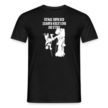 Baumklettern Arborist Baumpfleger Geschenk - Männer T-Shirt - Schwarz - Vorne - AI Model Male 178 light (178cm)