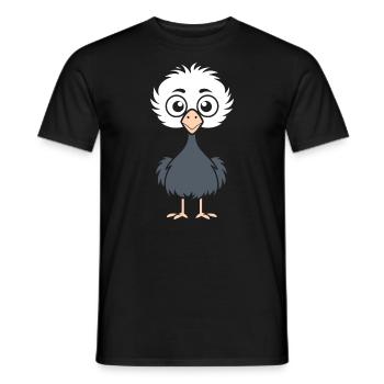 autruche - T-shirt homme - noir - Devant - AI Model Male 178 light (178cm)