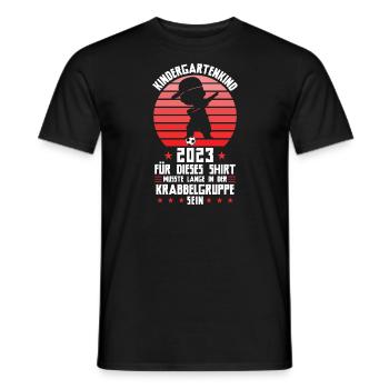 Kindergartenanfang Kindergarten Kindergartenkind G - Männer T-Shirt - Schwarz - Vorne - AI Model Male 178 light (178cm)