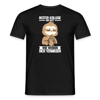 Abschied Kollegin Abschiedsparty Geschenk - Männer T-Shirt - Schwarz - Vorne - AI Model Male 178 light (178cm)