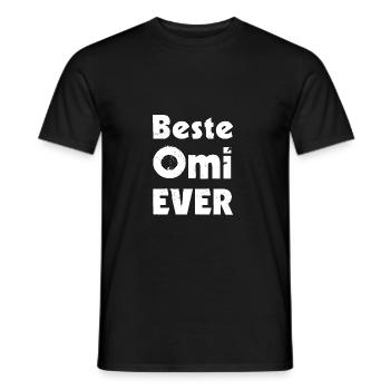 Beste Omi ever - Männer T-Shirt - Schwarz - Vorne - AI Model Male 178 light (178cm)