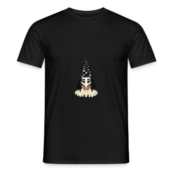 Blätzlibajass Mask Fasnacht Morgenstreich Basel - Men's T-Shirt - black - Front - AI Model Male 178 light (178cm)