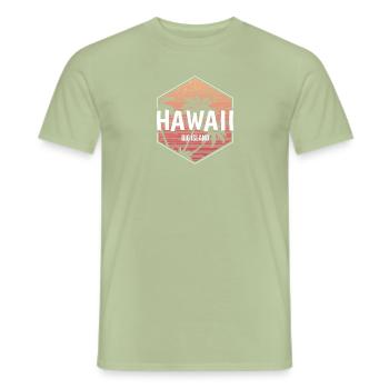 Big Island Beach Vacation Souvenir - Men's T-Shirt - sage - Front - AI Model Male 178 light (178cm)