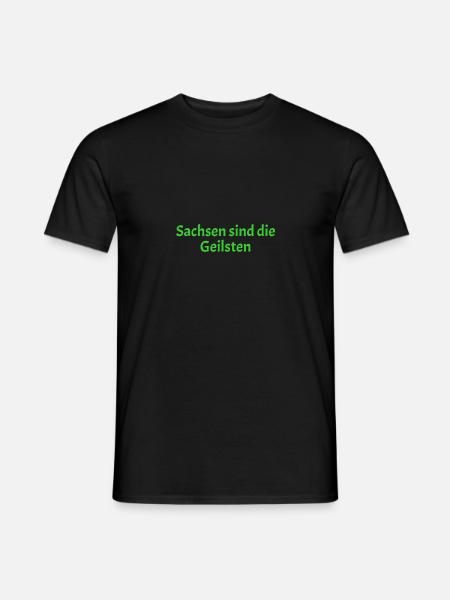 Geilste Sachsen - Männer T-Shirt - Schwarz