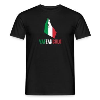 Italy Italian Vaffanculo - Men's T-Shirt - black - Front - AI Model Male 178 light (178cm)
