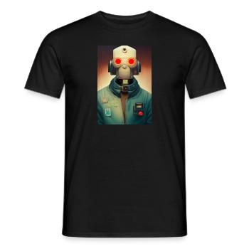 Astronaut Space Future - Men's T-Shirt - black - Front - AI Model Male 178 light (178cm)
