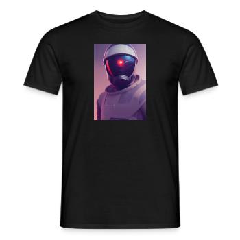 Astronaut Space Future - Men's T-Shirt - black - Front - AI Model Male 178 light (178cm)