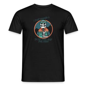 Mechanics Don't Fix For Free Construction Workers - Men's T-Shirt - black - Front - AI Model Male 178 light (178cm)