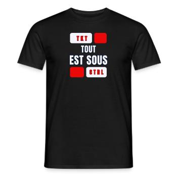 THAILÄNDISCH - Männer T-Shirt - Schwarz - Vorne - AI Model Male 178 light (178cm)