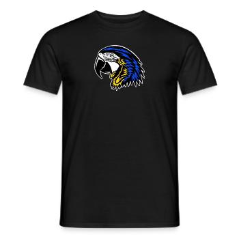 papagei - Männer T-Shirt - Schwarz - Vorne - AI Model Male 178 light (178cm)