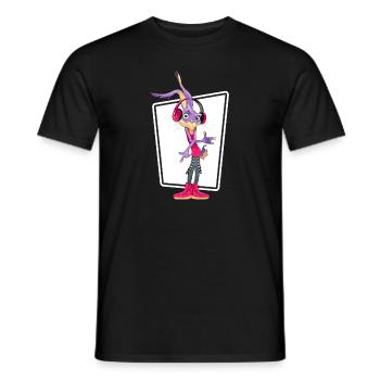 HipHop MC Real Ghetto Battle Rap Music Freestyle - Men's T-Shirt - black - Front - AI Model Male 178 light (178cm)