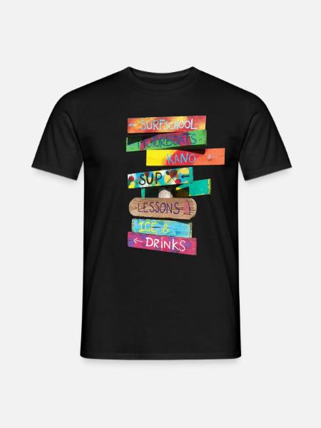 Summertime - Männer T-Shirt - Schwarz