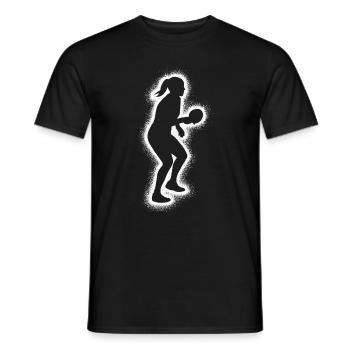 Tischtennis Spieler Damen Tischtennisspieler - Männer T-Shirt - Schwarz - Vorne - AI Model Male 178 light (178cm)